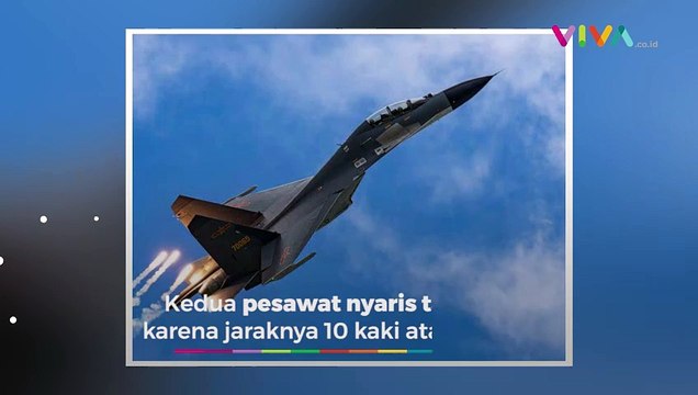 VIDEO Jet China dan Pesawat B-52 AS Nyaris ‘Adu Banteng’