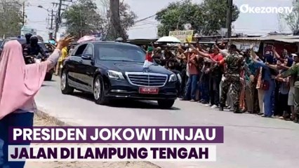 Cek Perbaikan Jalan di Lampung Tengah, Jokowi: Saya Bisa Tidur saat Perjalanan