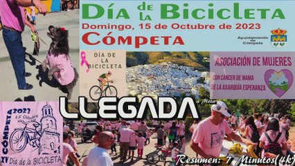 Llegada: Dia de la Bicicleta. Cómpeta 15-10-2023. (4k)