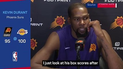 Durant honours LeBron a 'barometer' for NBA players