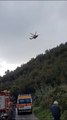Elicottero precipita a Carrara, il video dei soccorsi