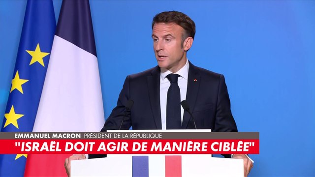 Emmanuel Macron : «Nous pensons qu’une trêve humanitaire est aujourd’hui utile»