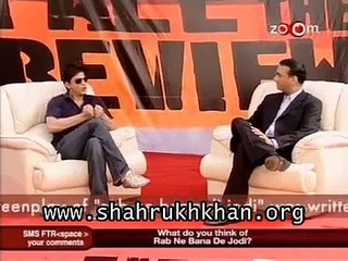 Shahrukh Khan as a guest of Face the Review program