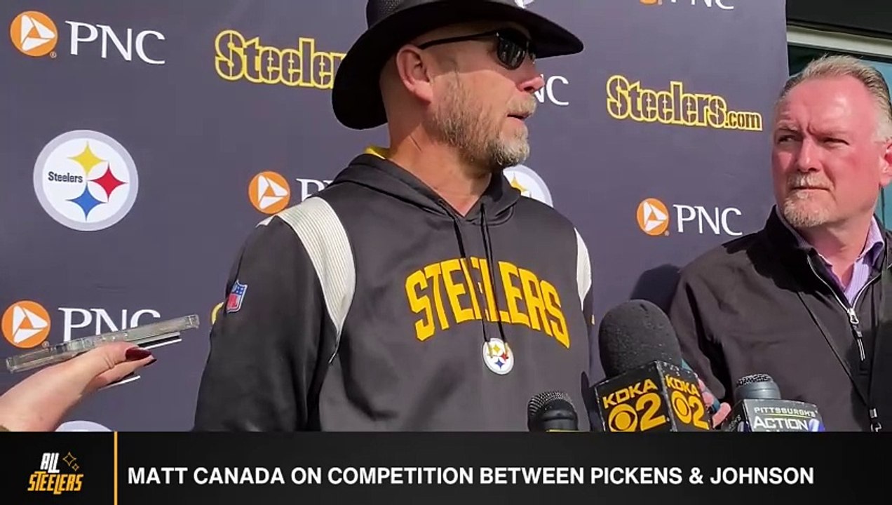 Matt Canada Discusses Healthy Competition Between Steelers Receivers