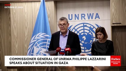 'People In Gaza Are Dying': UNRWA Commissioner Warns Of Humanitarian Strife