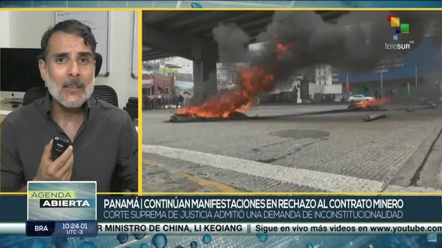 Panamá: Continúan manifestaciones en rechazo al contrato minero