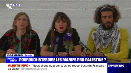 "C'est une interdiction politique": les organisateurs de la manifestation pro-palestinienne prévue samedi à Paris s'expriment après l'interdiction décidée par la préfecture