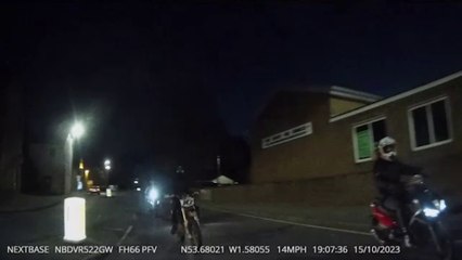 Dashcam footage shows alleged anti-social biker surrounding car