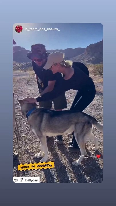 Laeticia Hallyday et Maxim Nucci sont partis tourner le clip inédit d'une chanson de Johnny Hallyday. @ Instagram / Laeticia Hallyday