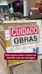 Revitalização da rua Hercílio Luz está quase pronta