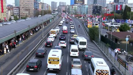 İstanbul'da Akşam Trafiği Yoğunluğu