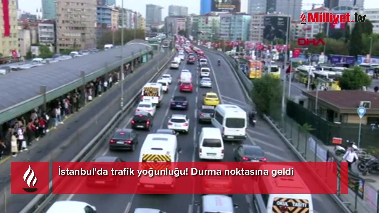 İstanbul'da trafik yoğunluğu! Durma noktasına geldi