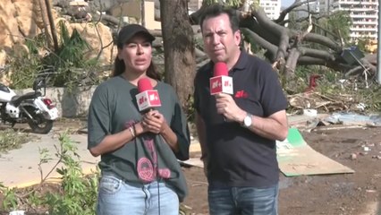 Galilea Montijo y Lalo Salazar muestran con tristeza la devastación en las calles de Acapulco