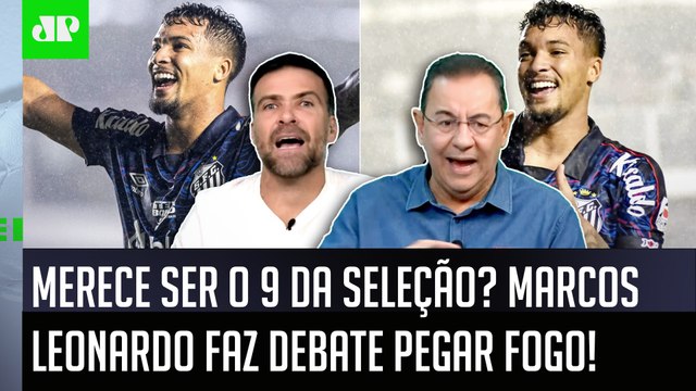 PEGOU FOGO! PARA DE FALAR BESTEIRA, cara! O Marcos Leonardo hoje... DEBATE FERVE sobre 9 do Santos