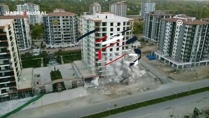 12 katlı bina patlayıcı kullanılarak yıkıldı! Vatandaş gönlündeki binayı bu sözlerle anlattı