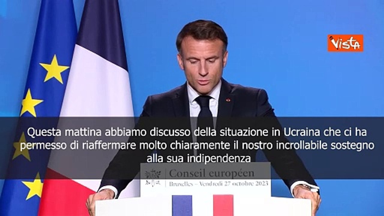 Macron: Nostro sostegno all'Ucraina resta invariato, qualunque sia il contesto