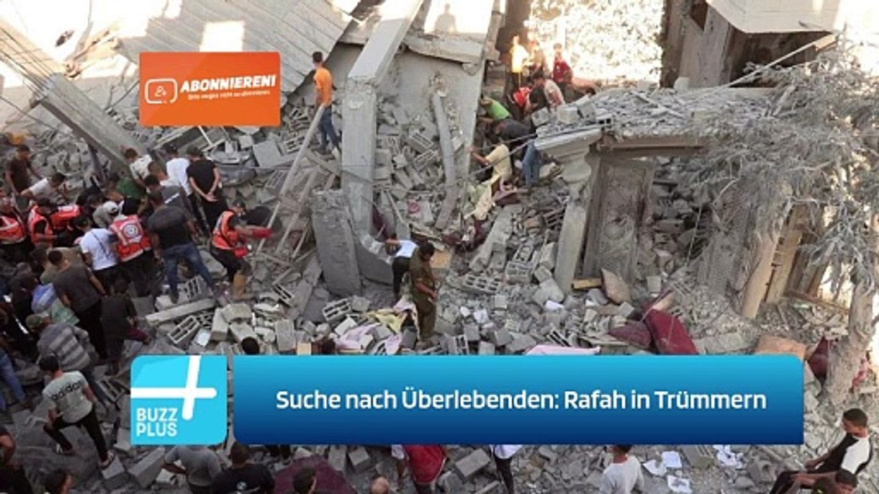 Suche nach Überlebenden: Rafah in Trümmern
