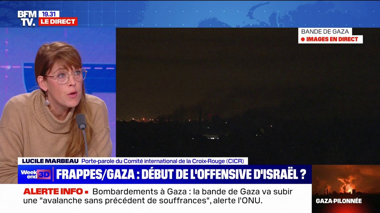 Gaza: "Les hôpitaux sont à bout et le personnel médical à genoux", affirme Lucile Marbeau (porte-parole du Comité international de la Croix-Rouge)