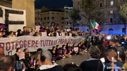 Roma, manifestazione per chiedere cessate il fuoco in Medioriente