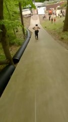 30ft scissor lift acid drop  RWilly is insane