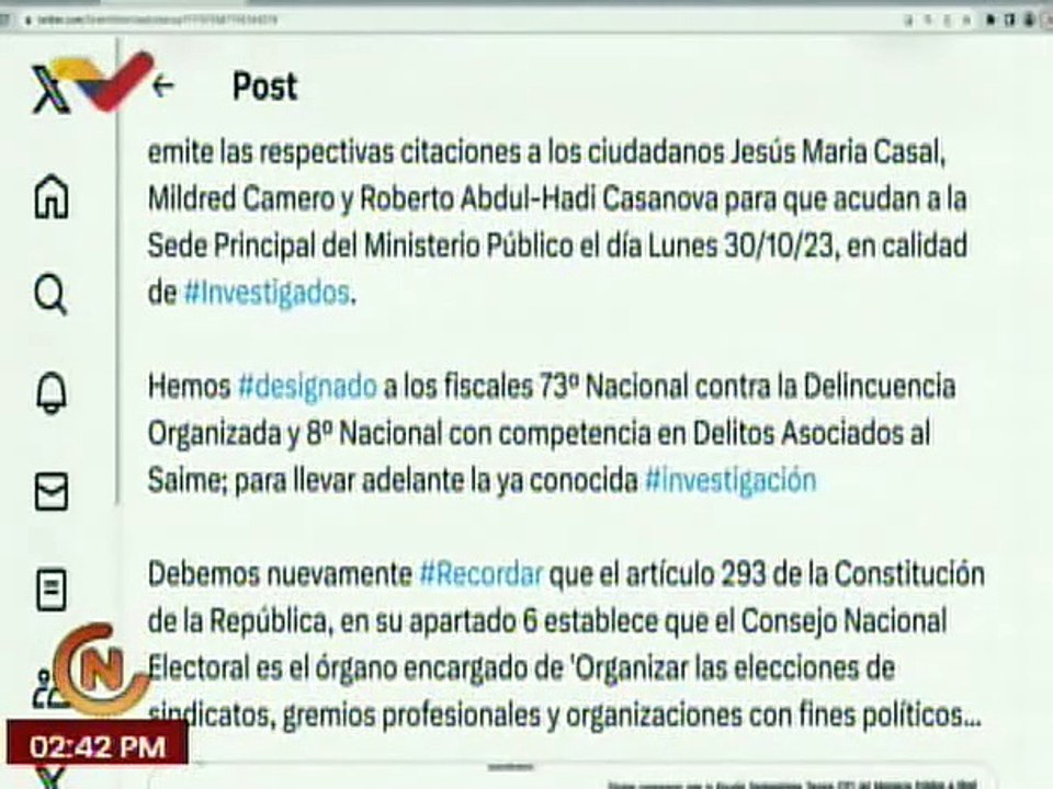 Comunicado | Fiscal Gral. Tarek William Saab designa fiscales para resarcir delitos contra Saime