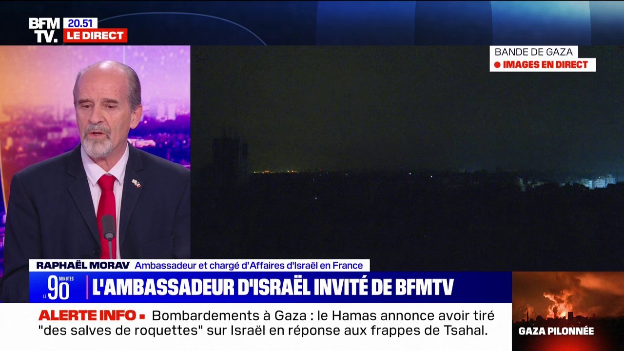 Manifestations pro-palestiniennes interdites: "Si ce sont des manifestations pour l'apologie du terrorisme ou pour la haine contre les juifs, c'est raisonnable de les interdire", estime Raphaël Morav (ambassadeur d'Israël en France)