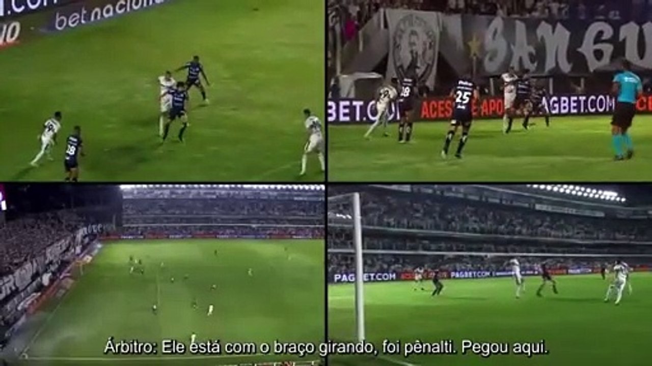 CBF admite erro em arbitragem de Santos x Coritiba