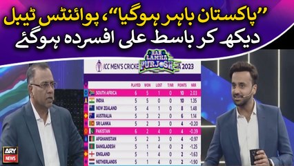 ''Pakistan Bahar Hogaya' ', Points Table Dekh Kar Basit Ali Afsurdah Hogaye