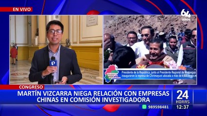 Martin Vizcarra asegura que no benefició a empresas chinas en contratos del MTC