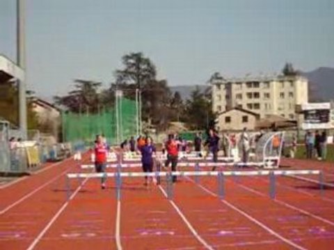 Montélimar Athlétisme 50 m Haies Romans le 29.03.2008