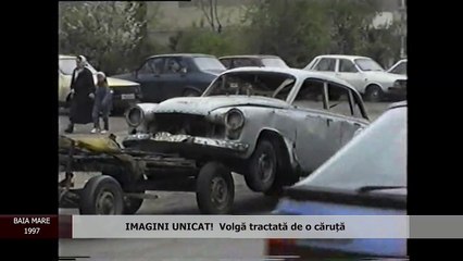 BAIA MARE (1997) - IMAGINI UNICAT!  Volgă tractată de o căruță