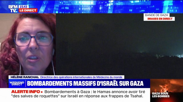 Bombardements à Gaza: On a perdu contact avec nos collègues depuis quelques heures , déplore Hélène Ranchal (directrice des opérations internationales de l'ONG Médecins du Monde)