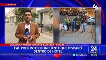 Comas: capturan a presunto delincuente que disparó dentro de hotel y mató a una joven