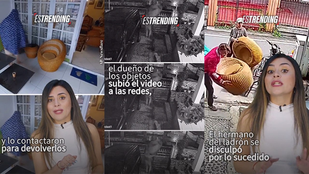 Familia de un ladrón devuelve los muebles robados y piden disculpas por sus actos