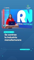 Se contrae la industria manufacturera