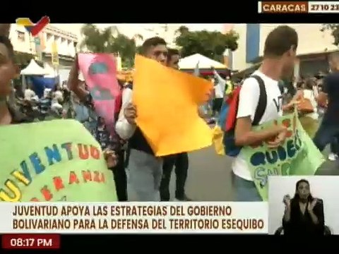 Juventud venezolana respalda el referéndum consultivo en defensa del territorio Esequibo