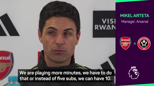 Arteta suggests rule change to help fixture congestion