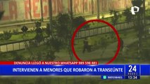 Intervienen a menores que robaban a transeúntes en Villa el Salvador
