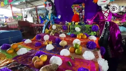 Llegan productos del Día de Muertos al mercado Solidaridad en Minatitlán