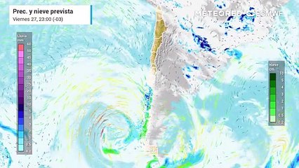 Fin de semana con lluvias y nieve despedirán octubre en Chile