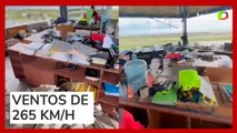 Vídeo mostra destruição de torre de controle após passagem de furacão em Acapulco