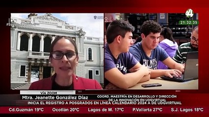 Mtra. Jeanette González nos cuenta sobre el registro a posgrados en línea de UDGVirtual