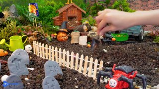 How to make Miniature Pumpkin Cake for Halloween _ Coolest Cake Decorating Idea by Miniature Cooking