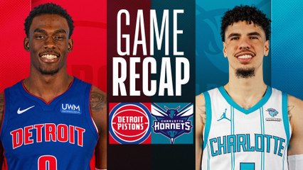 Game Recap: Pistons 111, Hornets 99