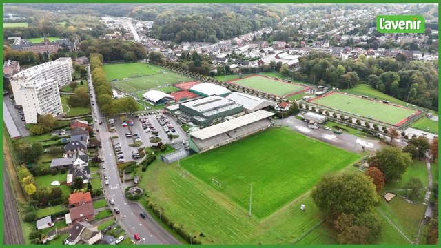 Le Brabant wallon vu du ciel : Le stade Justin Peeters de Wavre