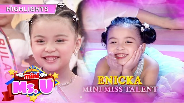 Enicka wins Mini Miss Talent & Mini Miss U Cutieful Smile award | It's Showtime Mini Miss U