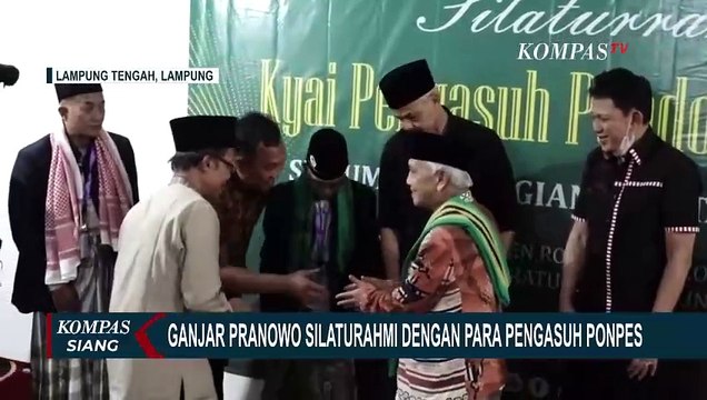 Ganjar Pranowo Silaturahmi dengan Para Pengasuh Ponpes di Lampung Tengah