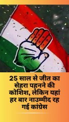 25 साल से जीत का सेहरा पहनने की कोशिश, लेकिन यहां हर बार नाउम्मीद रह गई कांग्रेस