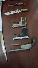 पिस्तौल, गोली, बटन चाकू, तलवार के साथ 6 अपराधी गिरफ्तार