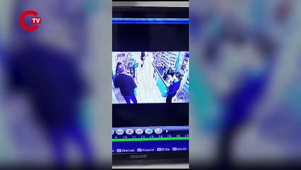 Zincir market sırasında erkek şiddeti: Kadını acımasızca darbetti!